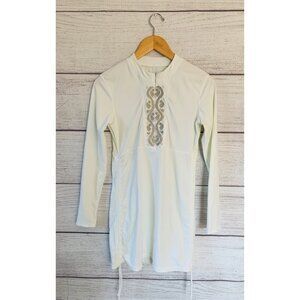 Cabana Life White Long Sleeve Swim Dress